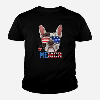 French Bulldog Merica 4th Of July Men Boys Dog Puppy Kid T-Shirt - Seseable