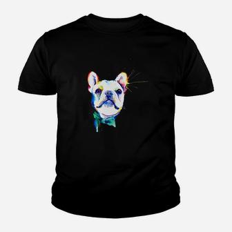 Frenchie Gift Frenchie Artistic Funny Dog Breed Kid T-Shirt - Seseable