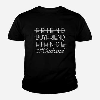 Friend Boyfriend Fiance Husband Frontsid Kid T-Shirt - Seseable
