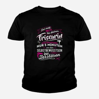 Friseurin Frisörin Friseuse Kinder T-Shirt - Seseable