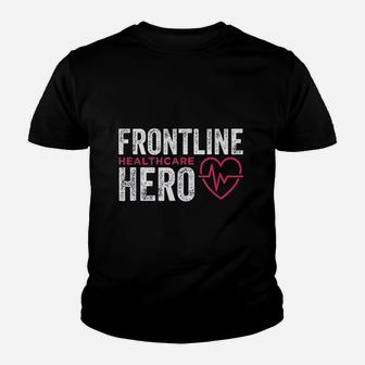 Frontline Hero Healthcare Worker Frontline Essential Worker Kid T-Shirt - Seseable