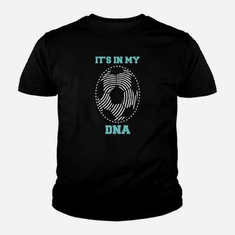 Fußball DNA Fingerprint Erbgut Langarm Kinder Tshirt für Fans - Seseable