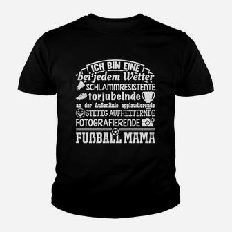 Fußball Mama Kinder Tshirt, Lustiges Fan Outfit für Stolze Mütter - Seseable