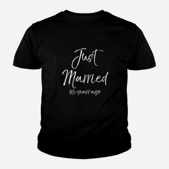 Funny 45th Anniversary Gifts Cute Just Married 45 Years Ago Kid T-Shirt - Seseable