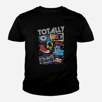 Funny 80s Retro 1980s Party Gift Turntable Cassette Kid T-Shirt - Seseable