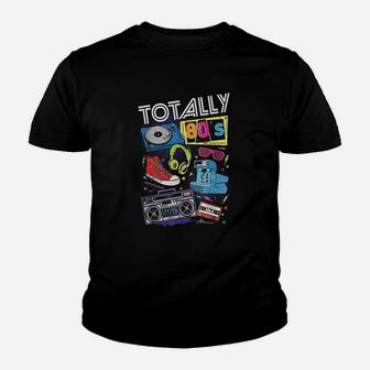 Funny 80s Retro 1980s Party Gift Turntable Cassette Kid T-Shirt - Seseable