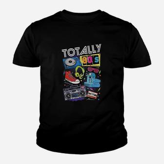 Funny 80s Retro 1980s Party Gift Turntable Cassette Kid T-Shirt - Seseable