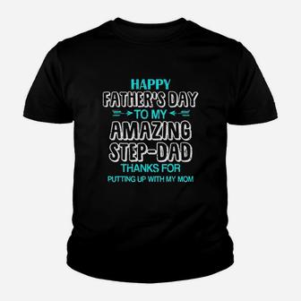 Funny Amazing Stepdad Stepfather Kid T-Shirt - Seseable