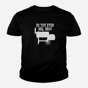 Funny Bbq Pit Smoking Father Grill Pitmaster Dad Gift Kid T-Shirt - Seseable