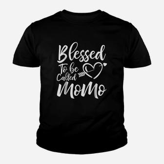 Funny Blessed To Be Called Momo Christmas Kid T-Shirt | Seseable CA