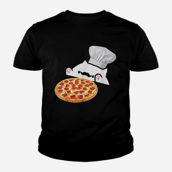 Funny Bongo Cat Pizza Chef Dank Memes Kid T-Shirt - Seseable