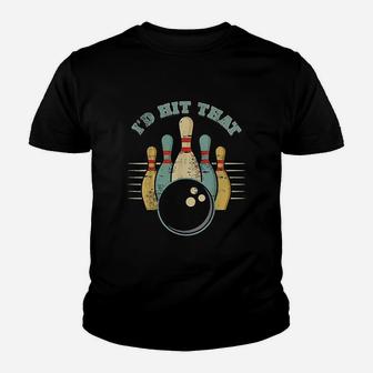 Funny Bowling Vintage Id Hit That Funny Kid T-Shirt | Seseable CA