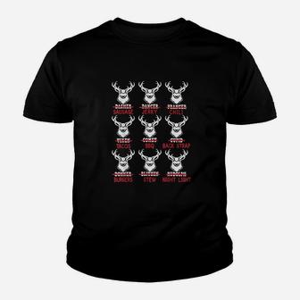 Funny Christmas Deer Bow Hunting Santa Men Women Hunter Gift Kid T-Shirt - Seseable