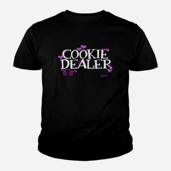 Funny Cookie Dealer Shirt Mom Dad Scouts Girls Kids Scouting Kid T-Shirt - Seseable