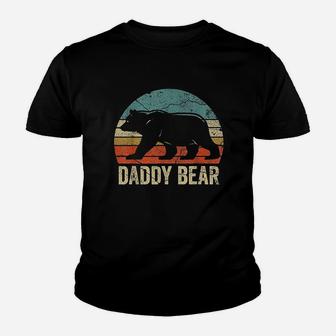 Funny Daddy Bear Dad Fathers Day Dad Daddy Bear Kid T-Shirt - Seseable