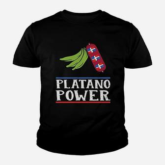Funny Dominican Pride Gift Platano Power Dominican Republic Kid T-Shirt - Seseable