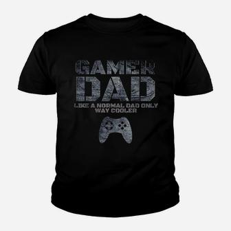 Funny Father Dad Daddy Husband Gift Gamer Dad Kid T-Shirt - Seseable
