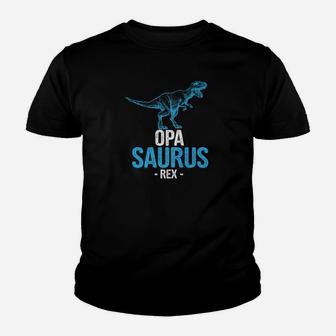 Funny Fathers Day Gift For Grandpa Opa Saurus Rex Premium Kid T-Shirt - Seseable