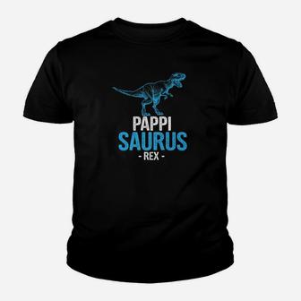 Funny Fathers Day Gift For Grandpa Pappi Saurus Rex Premium Kid T-Shirt - Seseable