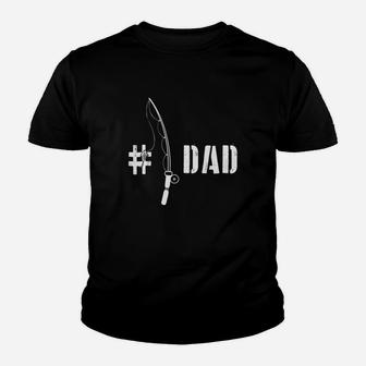 Funny Fisherman Dad Fishing Daddy Fathers Day Kid T-Shirt - Seseable