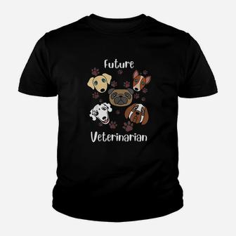 Funny Future Veterinarian Gift Cute Aspiring Vets Kids Kid T-Shirt - Seseable