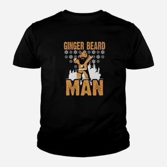 Funny Ginger Beard Man Xmas Gingerbread Red Hair Dad Kid T-Shirt - Seseable