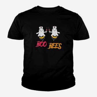 Funny Halloween Boo Bees Nurse Couples Costume Idea Kid T-Shirt - Seseable