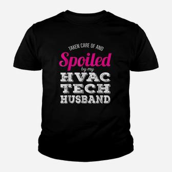 Funny Hvac Tech Wife Wedding Anniversary Gift Kid T-Shirt - Seseable