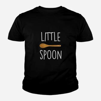 Funny Little Spoon Big Spoon Matching Couple T Shirts Kid T-Shirt - Seseable