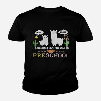 Funny Llama Preschools Teachers Back To School Gifts Kid T-Shirt - Seseable