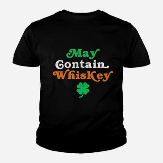 Funny May Contain Whiskey Gifts For Whiskey Lovers Kid T-Shirt - Seseable