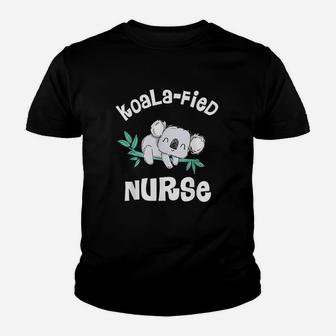 Funny Nurse Qualified Nurse Rn Lpn Gift Koalafied Kid T-Shirt - Seseable
