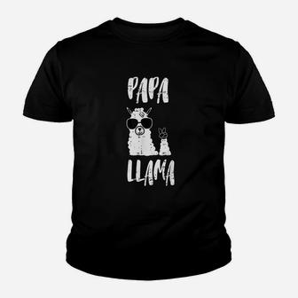 Funny Papa Llama Daddy Cute First Fathers Day Kid T-Shirt - Seseable