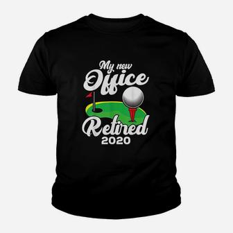 Funny Retired 2020 Golf Retirement Plan Gag Gift Golfers Kid T-Shirt - Seseable