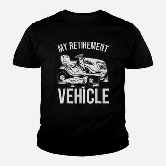 Funny Retirement Gardening Gift Cute Lawn Mowing Kid T-Shirt - Seseable