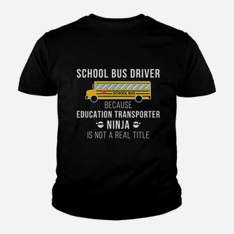 Funny School Bus Driver Appreciation Gift Bus Driver Youth T-shirt - Seseable