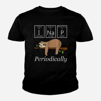 Funny Science Sloth Nap Periodically Sloths Lovers Youth T-shirt - Seseable