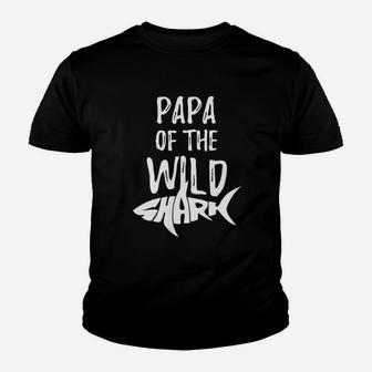 Funny Sharks Gifts For Papa, dad birthday gifts Kid T-Shirt - Seseable