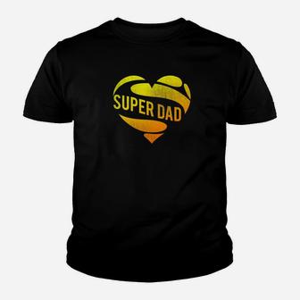 Funny Super Dad Superhero Fathers Day Fathers Vintage Gift Premium Kid T-Shirt - Seseable