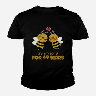 Funny T Shirts For 49 Years Wedding Anniversary Couple Gifts For Wedding Anniversary Youth T-shirt - Seseable