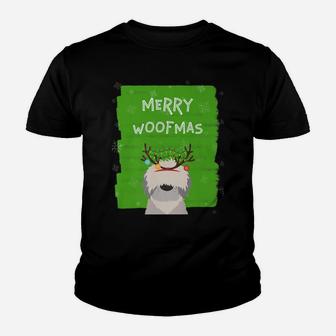 Funny With Lovely Dog For Christmas Holidays Kid T-Shirt - Seseable