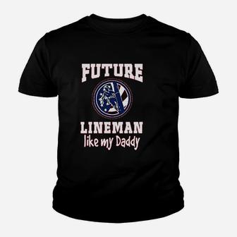 Future Lineman Like Daddy Baby, best christmas gifts for dad Kid T-Shirt - Seseable