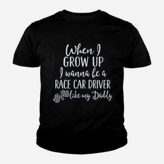 Future Race Car Driver Like Daddy Kid T-Shirt - Seseable