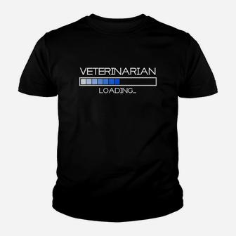 Future Veterinarian Loading Vet Pet Graduation Gift Kid T-Shirt - Seseable
