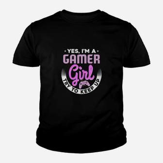Gamer Girl Gift For Girl Gamer Kid T-Shirt - Seseable