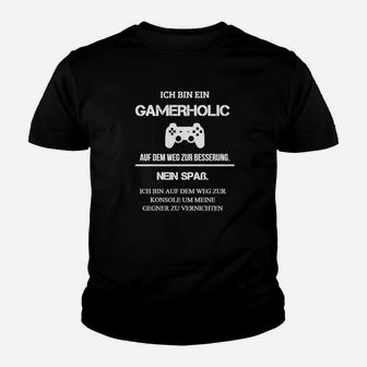 Gamerholic Lustiges Kinder Tshirt für Videospiel-Enthusiasten - Seseable