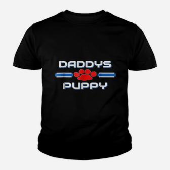 Gay Daddy Puppy, best christmas gifts for dad Kid T-Shirt - Seseable