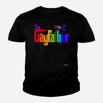 Gay Lgbt Pride Father Proud Dad Fathers Day Paren Kid T-Shirt - Seseable
