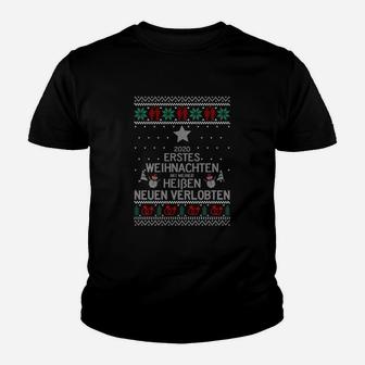 Ge 2020 Erstes Weihnachten Verlobten Kinder T-Shirt - Seseable