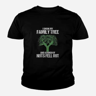Genealogy Genealogist I Shook My Family Tree Historian Kid T-Shirt - Seseable